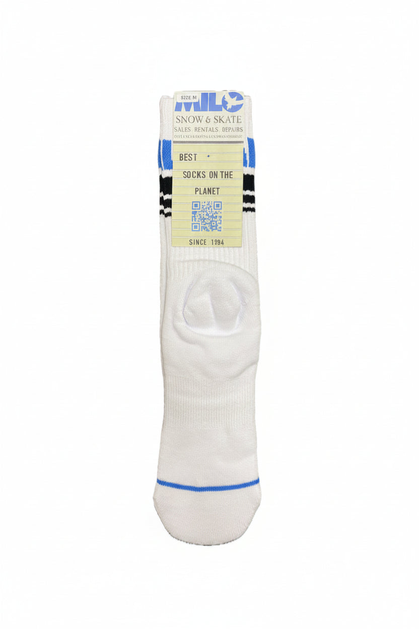 Mens Milosport Marquee Sign Authentic Crew Sock displayed, featuring bold branding and classic crew sock design.