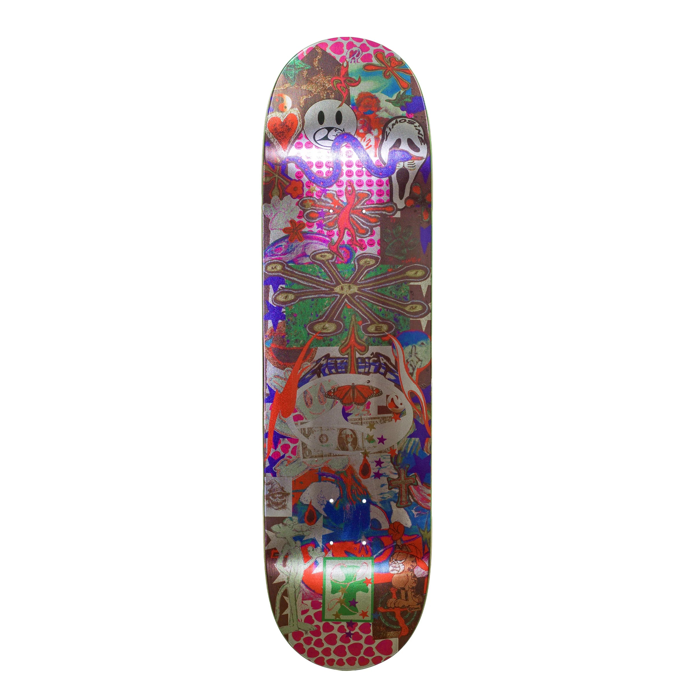 Limosine Hugo Boserup Bossom skateboard deck with colorful artwork, designed for skateboarding and street tricks.