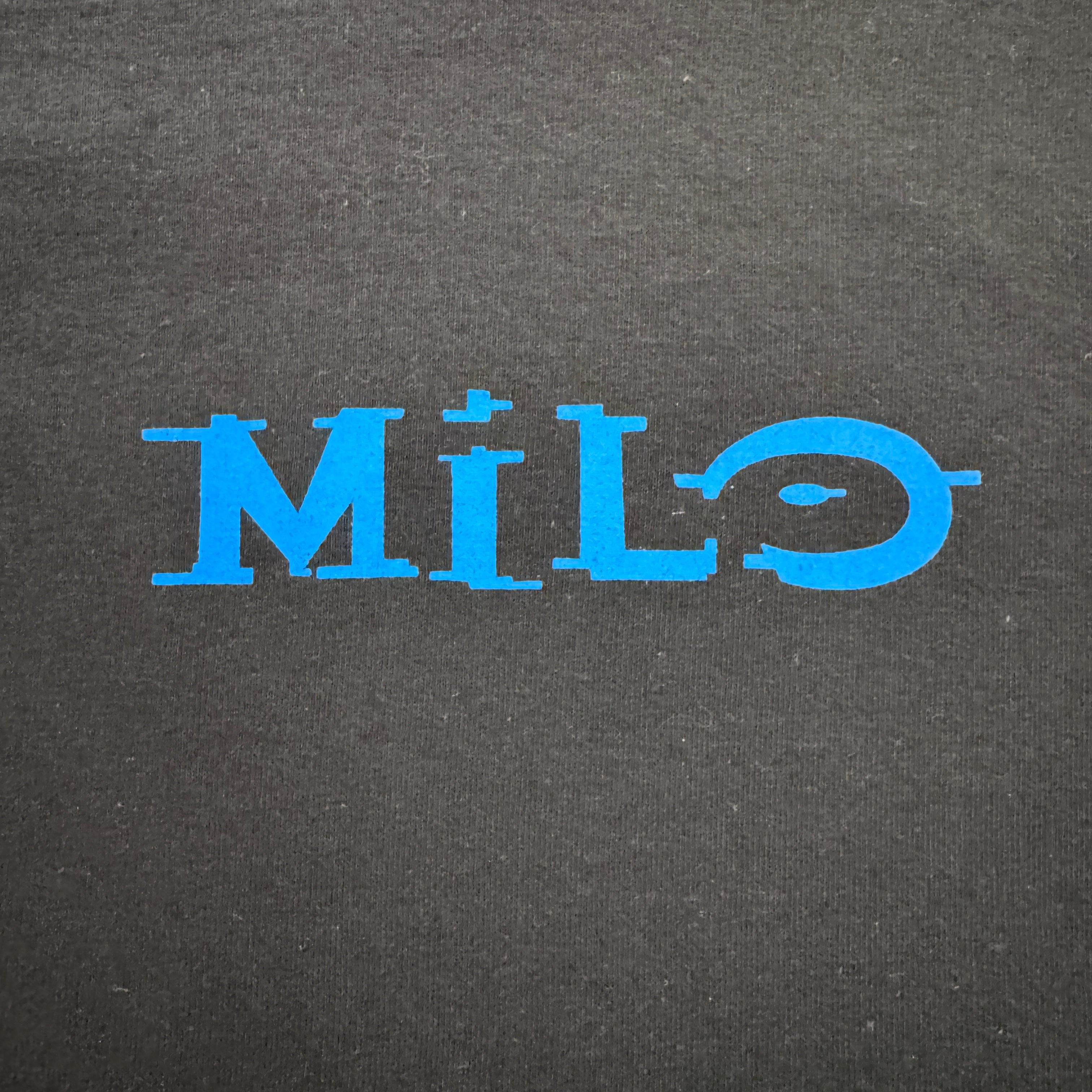Mens Milosport Ruff Washed Halo T-Shirt in light fabric with a relaxed fit and stylish halo design, shown on a male model.